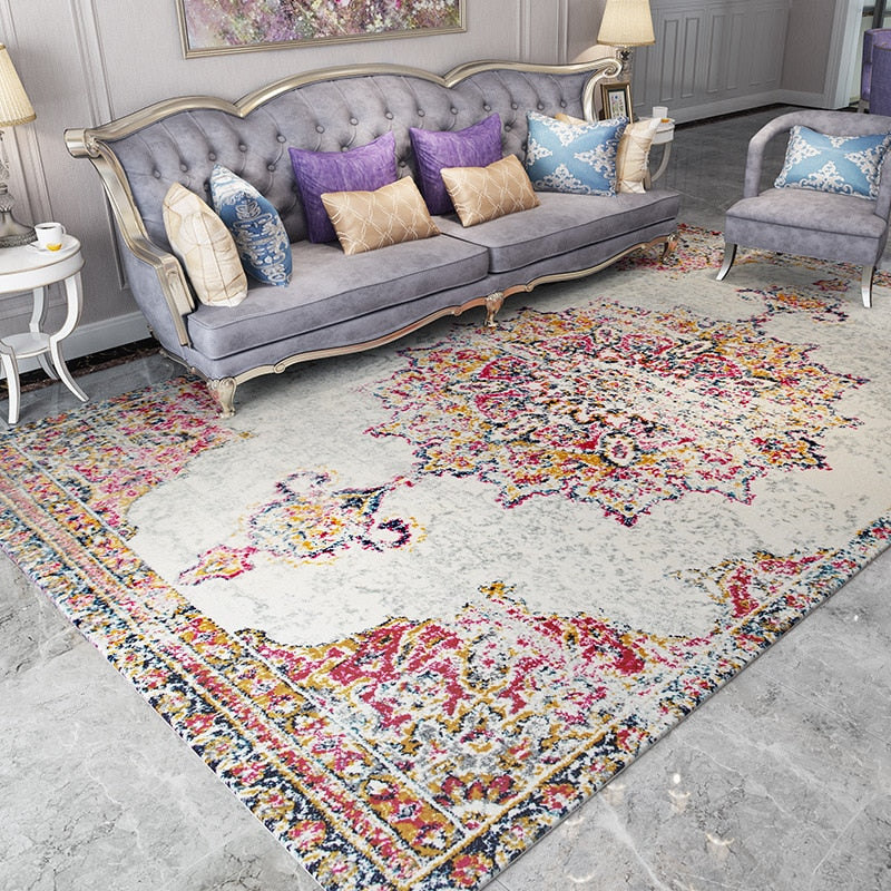 Bohemian American Retro Carpets Living Room Morocco Style Carpet Bedroom Home Sofa Persian Rug Mat Floor Rugs