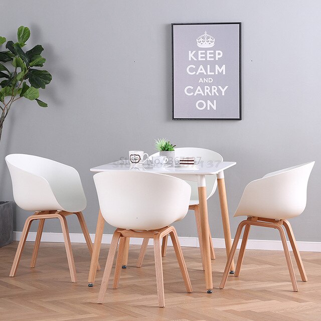 Nordic Dining Chair Casual Modern Restaurant Home