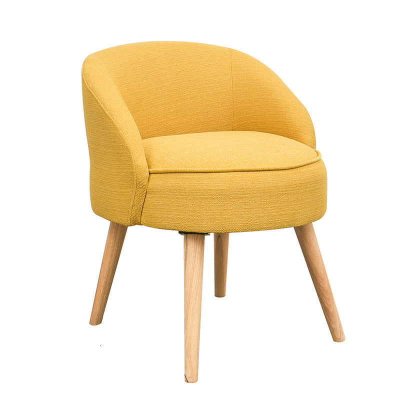 Solid wood fabric short stool fashion creative leisure stool